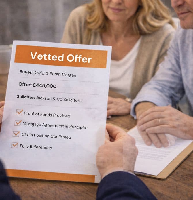 Applicant paperwork being reviewed by an agent